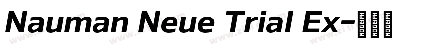 Nauman Neue Trial Ex字体转换